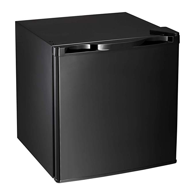AGLUCKY Compact Refrigerator, Portable Single Door Refrigerator with Freezer Compartment, Home and Office, 1.62 cuft,Black