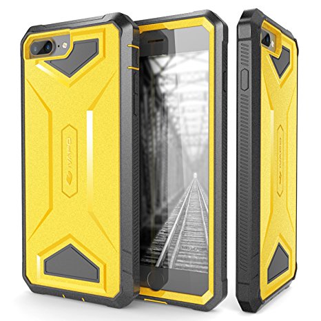 iPhone 7 Plus Case, iVAPO [Armor Series] Apple iPhone 7 Plus Cases Impact Resistant Full-body Protection Phone Case with Built-in Screen Protector Dual Layer Design [Yellow/Black]