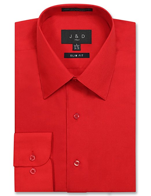 JD Apparel Men's Slim Fit Dress Shirts