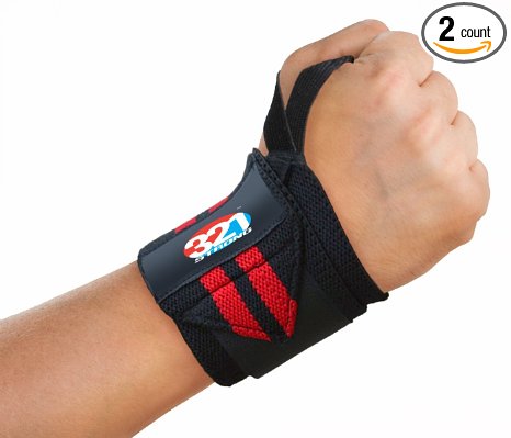 Crossfit Wrist Wraps 14 or 20 Pair Terrycloth With Thumb Loops for Weight Lifting and Kettlebells