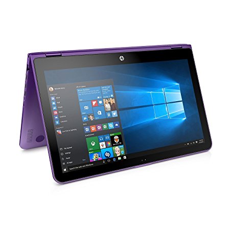 HP Pavilion X360 2-in-1 Convertible Laptop - 15.6" IPS Touchscreen FHD (1920x1080) | Intel i5-7200U | 1TB HDD | 8GB | Backlit Keyboard | Windows 10 (Purple)