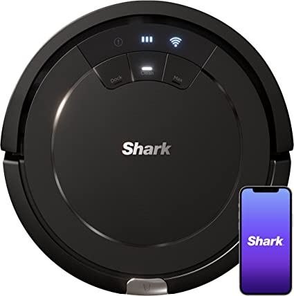 Shark RV754CA ION Robot Vacuum, Wi-Fi Connected, Works with Google Assistant, Multi-Surface Cleaning, Carpets, Hard Floors, Black (Canadian Version)