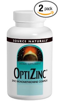 Source Naturals OptiZinc Zinc Monomethionine 30mg, 240 Tablets (Pack of 2)