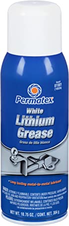 Permatex 81981 White Lithium Grease, 10.75 oz. Aerosol Can