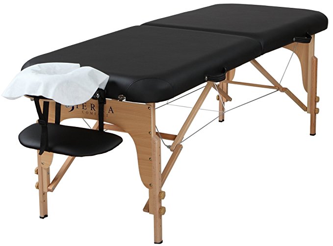 Sierra Comfort Preferred Portable Massage Table, Black