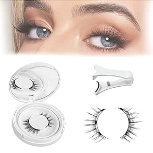 Ginani Magnetic Lashes, Ginani Lashes, Ginani Magnetic Lashes with Applicator, Eyelashes Magnetic Lashes, Reusable Glue Free Natural Lashes with No Glue (Natural)