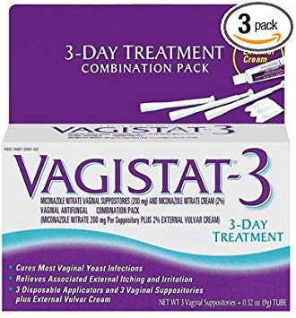 Vagistat-3 Prefilled Applicator 3-day Treatment Combination Pack with External Cream - 0.32 Oz (Pack of 3)
