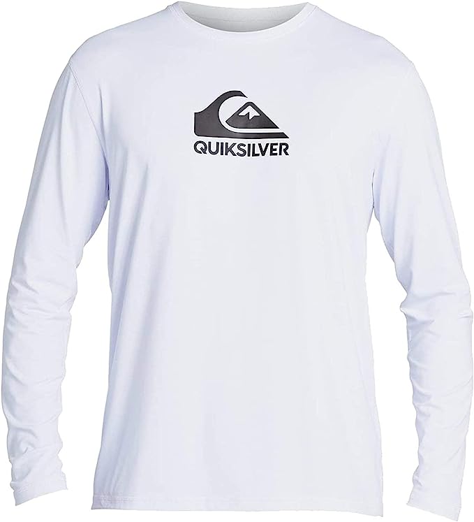 Quiksilver Men's Standard Solid Streak Long Sleeve Rashguard UPF 50 Sun Protection Surf Shirt