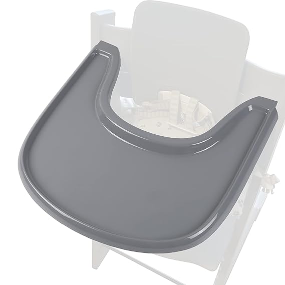 Baby High Chair Tray Compatible with Stokke Tripp Trapp Chair, with Smooth Surface Provides Suction Plates with More Suction Power