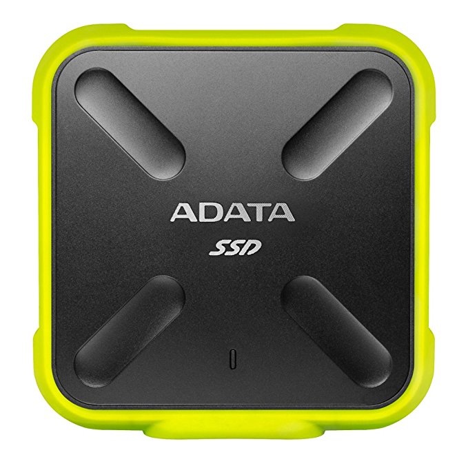 ADATA SD700 3D NAND 512GB Ruggedized Water/Dust/shock Proof External Solid State Drive Yellow (ASD700-512GU3-CYL)