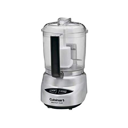 Cuisinart DLC-4CHB Mini-Prep Plus 4-Cup Food Processor With Extra Bowl (Brushed Stainless)