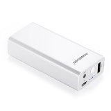 Poweradd Pilot X1 5200mAh Portable Charger External Battery Pack for iPhone 6S  6 Plus 5S  5 Galaxy S6 Edge  S5 Note 5  4 and More - White