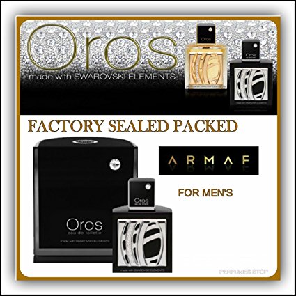 Armaf Oros 2.9 Oz Eau De Parfum Spray for Men with Swarovski ElementsSpecial Free Gift with Purchase