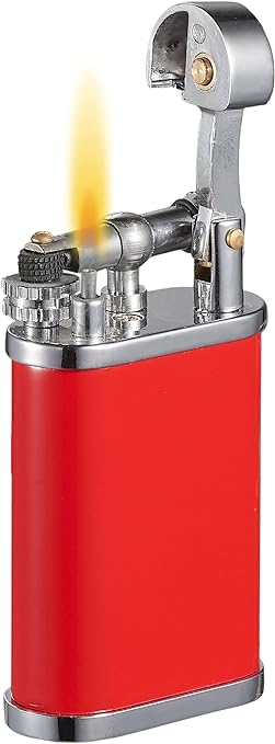 Visol Elegance Soft Flame Flint Lighter (Red)