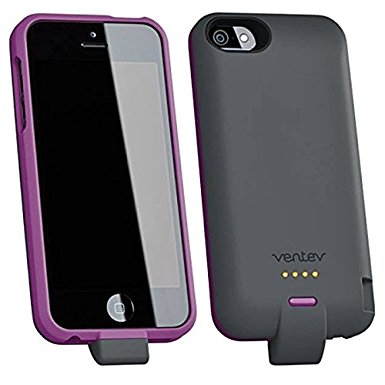 Ventev Powercase 1500 for Apple iPhone 5/5s Gray/Purple - 525377