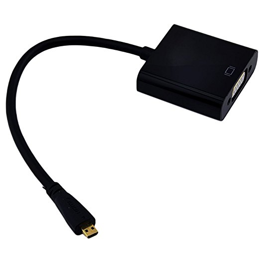 Patuoxun Mini HDMI Male to VGA Female Video Converter Adapter Cable 1080P for Tablet PC Laptop Notebook DVD HDTV