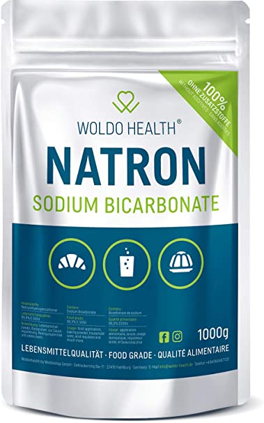 Sodium Bicarbonate of Soda Food Grade - 1 kg for Cleaning, Household, Bath Bombs