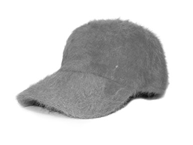 Onmygogo Autumn Winter Cap with Visor for Women, Furry Rabbit Hair Hat
