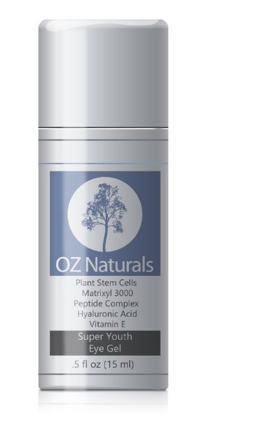 OZNaturals Eye Gel - Eye Cream For Dark Circles, Puffiness, Wrinkles - This Anti Wrinkle Eye Gel Was Voted ALLURE MAGAZINE'S Best In Beauty - The Most Effective Anti Aging Eye Cream Available!