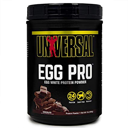 Universal Nutrition Egg Pro Pure Instantized Egg White Powder, Chocolate, 1 Lb
