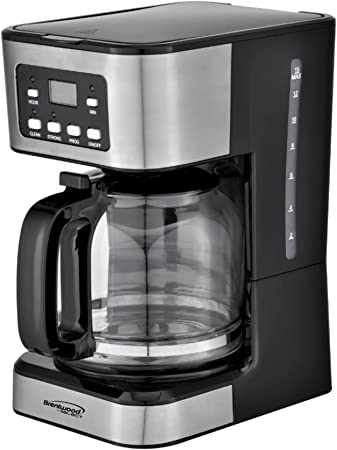 Brentwood Appliances BTWTS222BK 12-Cup Digital Coffee Maker, One Size, Black