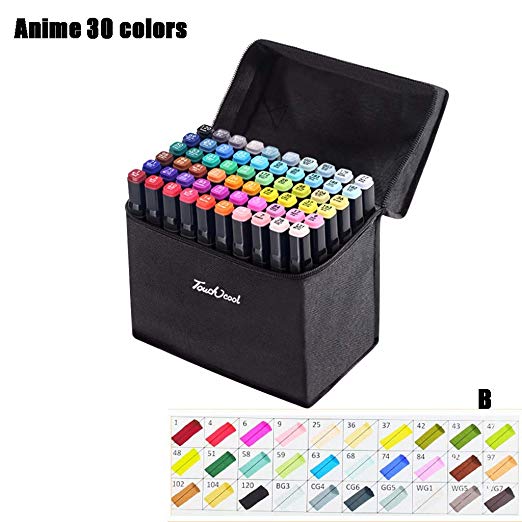 FANFU TOUCHCOOL Design professio Double Head Marker Set 30/40 Color Marker Pen