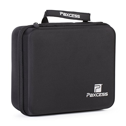 Paxcess Solar Generater Protective Bag Carrying Case With Zipper, Durable Shell Exterior & Soft EVA Interior For Travel Camping & Outdoors (BLACK)