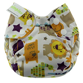 Blueberry Simplex All in One Diapers, Jungle Jam, Newborn (Discontinued by Manufacturer)