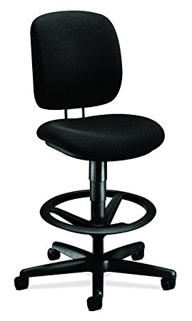 HON 5905AB10T Black ComforTask Series Task Swivel Stool