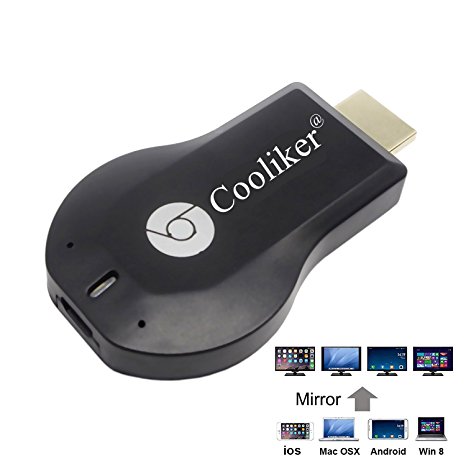 Wireless TV HDMI Adapter, Cooliker Streaming Sticks Miracast WIFI Display Dongles Digital AV to HDMI HDTV Converter Adaptor Connector for PC / Mobile Phones, Support DLNA Airplay Mirror Function