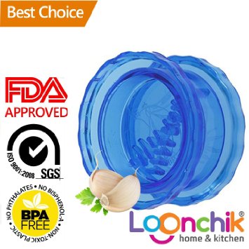 Loonchik® Garlic Crusher Twister Mincer, Nuts Crusher, Fruits Crusher, Carrot Crusher, no BPA, only approved materials, very strong and reliable