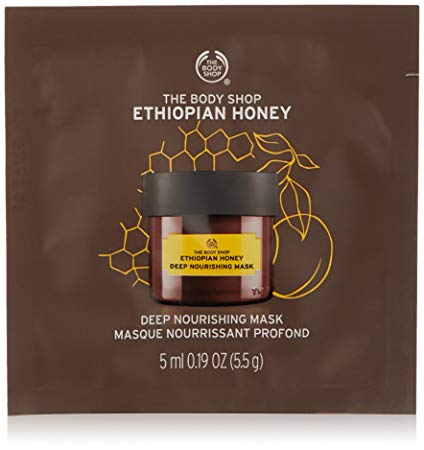 The Body Shop Ethiopian Honey Deep Nourishing Mask, Single Use Expert Facial Mask, Paraben Free, 0.2 Oz.