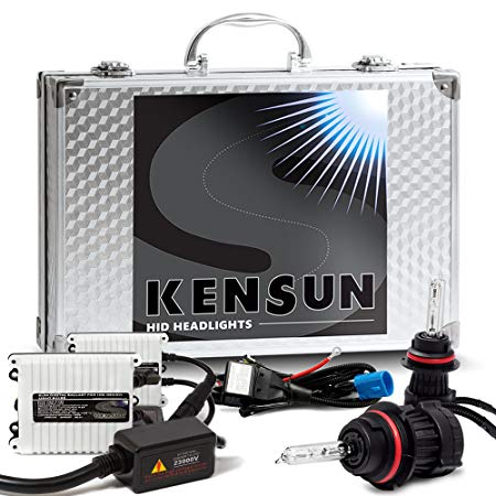 Kensun 55w HID Xenon Conversion Kit All Bulb Sizes and Colors with Digital Ballasts - 9007 (9004) (HB5) Bi-Xenon - 6000k