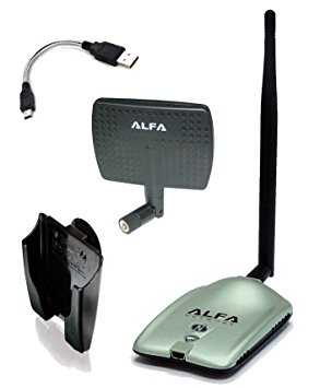 Alfa AWUS036NH 2000mW 2W 802.11g/n High Gain USB Wireless G / N Long-Range WiFi Network Adapter