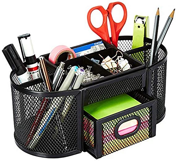 AmazonBasics Mesh Desk Organizer, Black