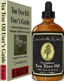Tea Tree Essential Oil 4 oz with Detailed Users Guide E-book and Glass Dropper by Essentially KateS