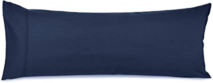 Nestl Premium Body Pillowcase - Double Brushed Microfiber Cool Body Pillow Covers - 20 x 54 in - Breathable Ultra Soft Bed Pillow Cases - Navy Blue