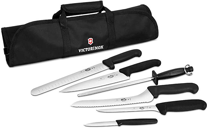 Victorinox 46152 7-Piece Fibrox Pro Culinary Set with Canvas Roll