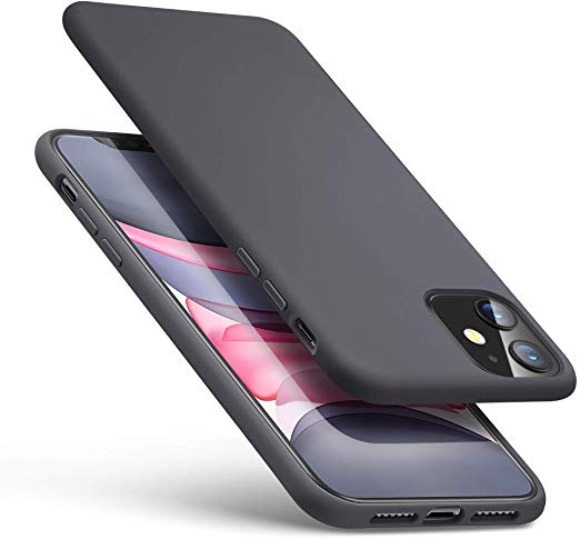 ESR Yippee Color Soft Designed for iPhone 11 Case, Liquid Silicone Rubber Cover [Comfortable Grip] [Screen & Camera Protection] [Velvety-Soft Lining] [Shock-Absorbing] for iPhone 11, Grey