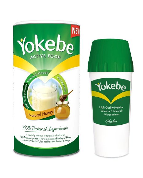 Yokebe Weight Loss Shake | Natural Honey (10 Portions)   Shaker - Natural Ingredients