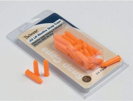 Pachmayr 03200 22 Lr Plastic Safety Snap Caps (24) Pack, Orange, one Size