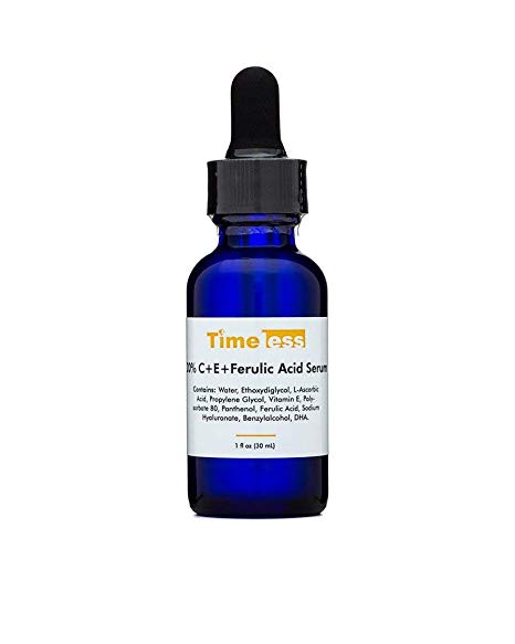 Timeless 20% Vitamin C+E Ferulic Acid Serum in New Airless Pump bottle 30ml