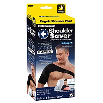 Shoulder Saver Universal Shoulder Support Brace for Men & Women by BulbHead - Shoulder Compression and Shoulder Stability Brace Restricts Unwanted Movement