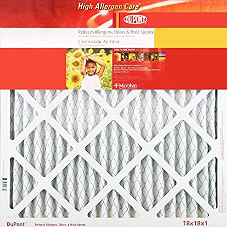 Dupont Kb16x25x1 High Allergen Care Electrostatic Air Filter 16" X 25" X 1", 4 Pack, Merv 11