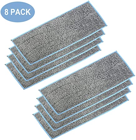 Extolife 8 Pack Washable and Reusable Wet Mopping Pads for iRobot Braava Jet m6 (6110) Ultimate Robot Mop