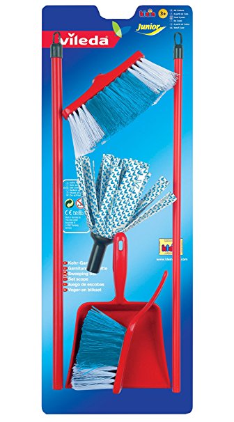 Theo Klein Toy Vileda Mop and Dustpan and Brush  Set