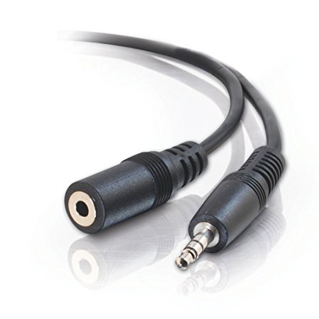 New 3.5 Mm Male to 3.5mm Female Jack Extension Stereo Audio Cable for Headphones /Ipod / Mp3 / Mp4 / PDA / Mobile Phones / Laptops / PCS / TVS (200cm - 6 Foot - 2m)