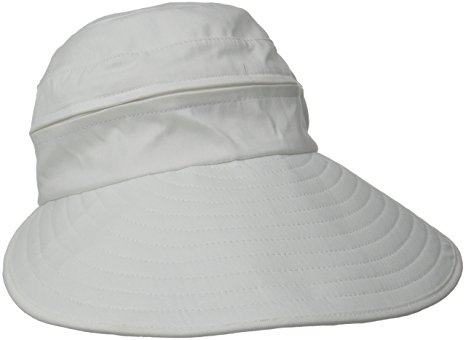 Physician Endorsed Women's Naples Cotton Packable Cap & Visor Sun Hat, Rated UPF 50  for Max Sun Protection