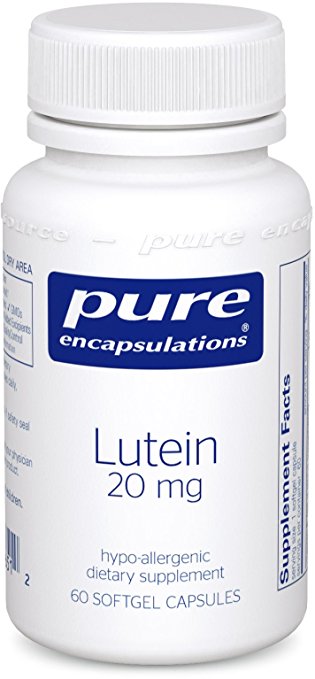 Pure Encapsulations - Lutein 20 mg - Hypoallergenic Antioxidant Support for Healthy Visual Function* - 60 Softgel Capsules