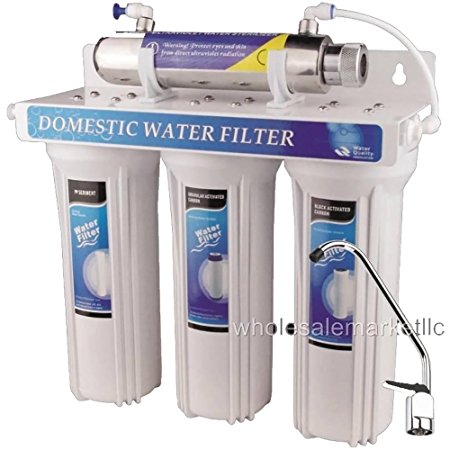 4 - Stage Drinking Water Filter UV Ultraviolet Light Purifier for Bacteria